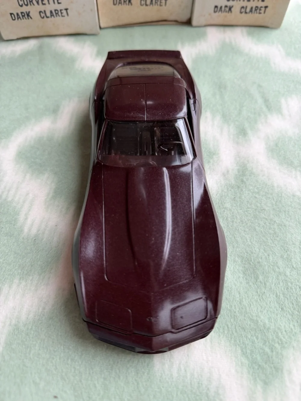 Vintage 1982 Corvette Original GM Promotional Model - Dark Claret NEW in box